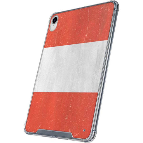Distressed Austria Flag iPad 11th Gen (2025) Clear Case